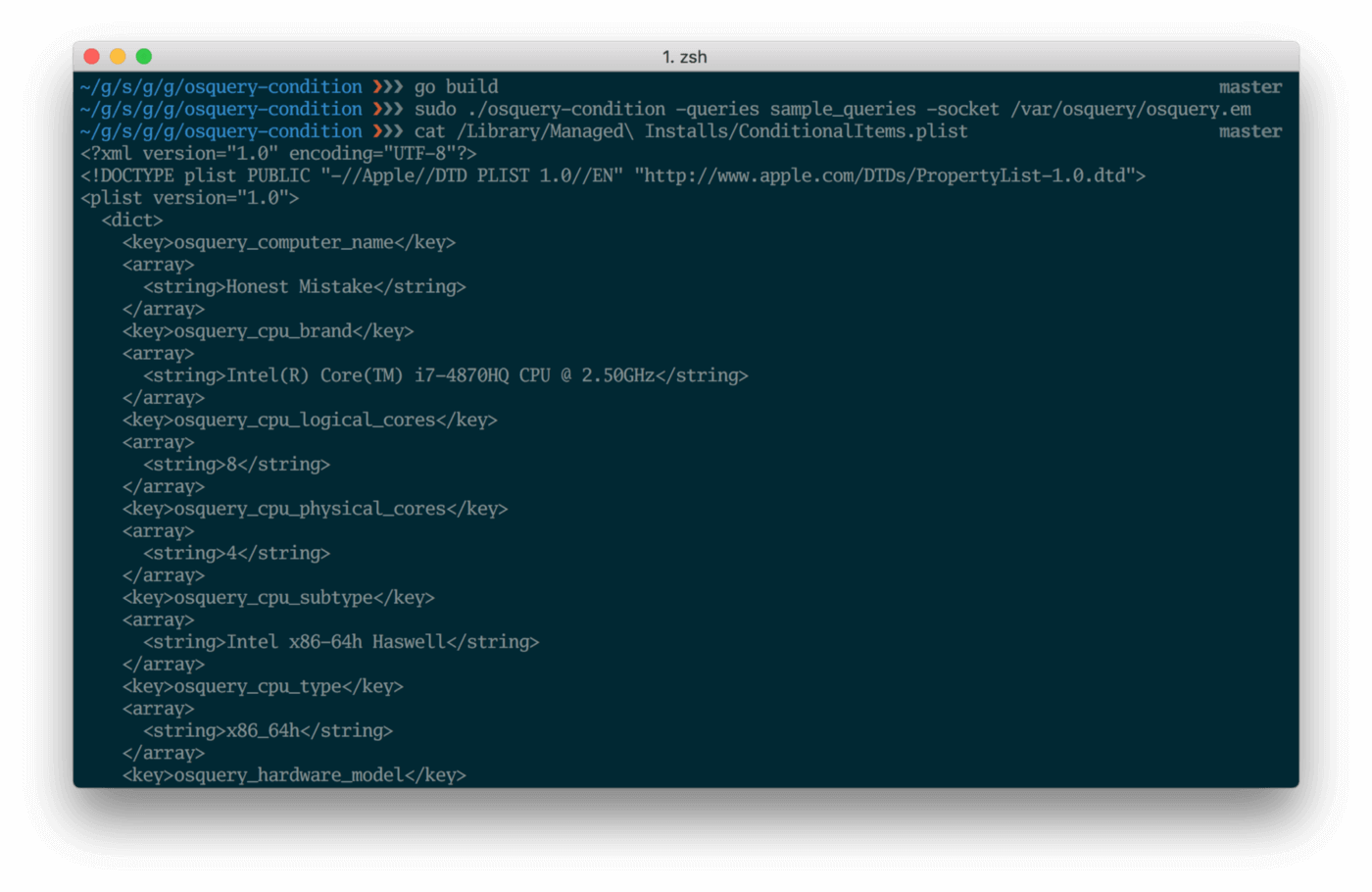 An image of a terminal window showing the build script running